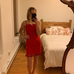 Sugar lips red mini dress